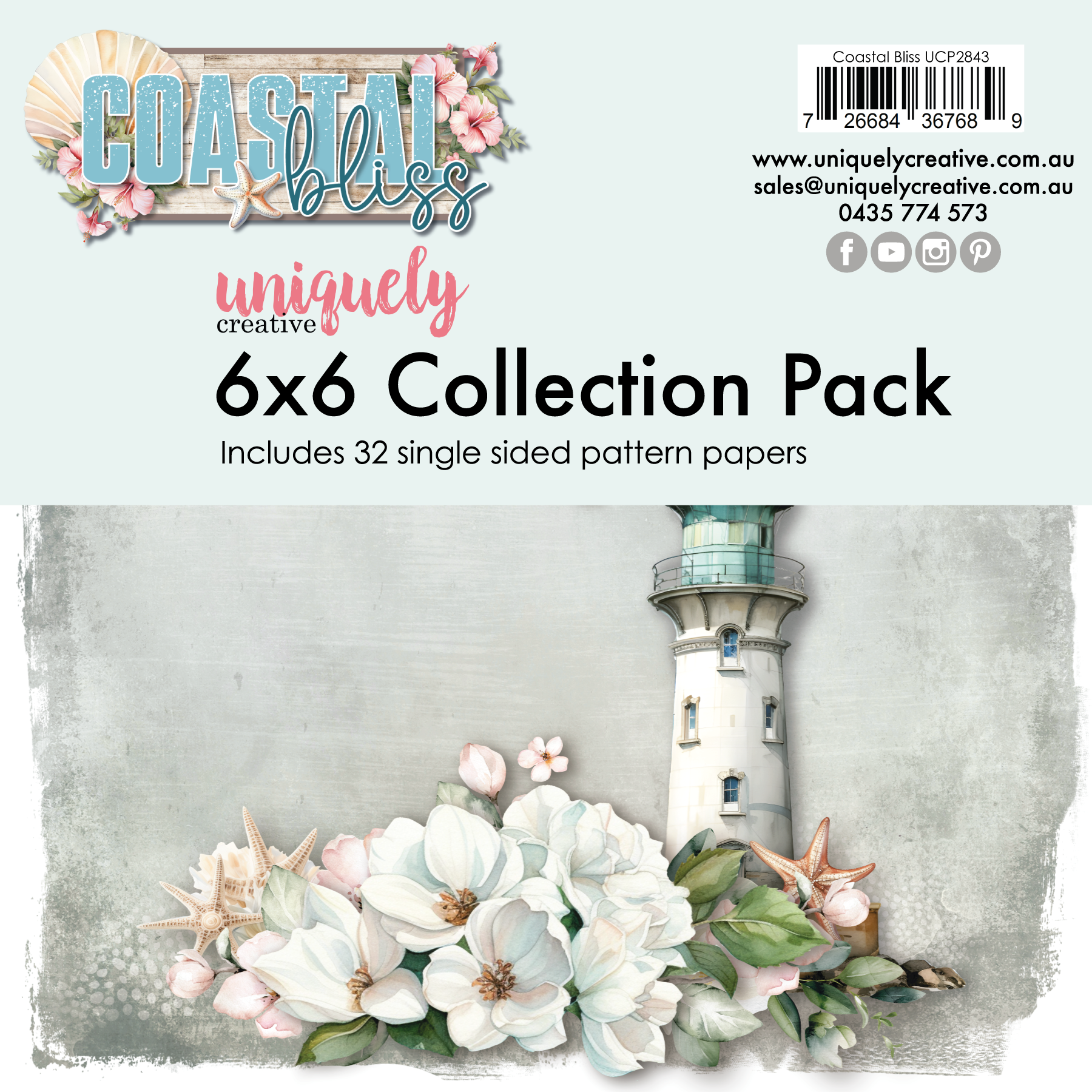 UC Coastal Bliss 6 x 6 Collection Pack