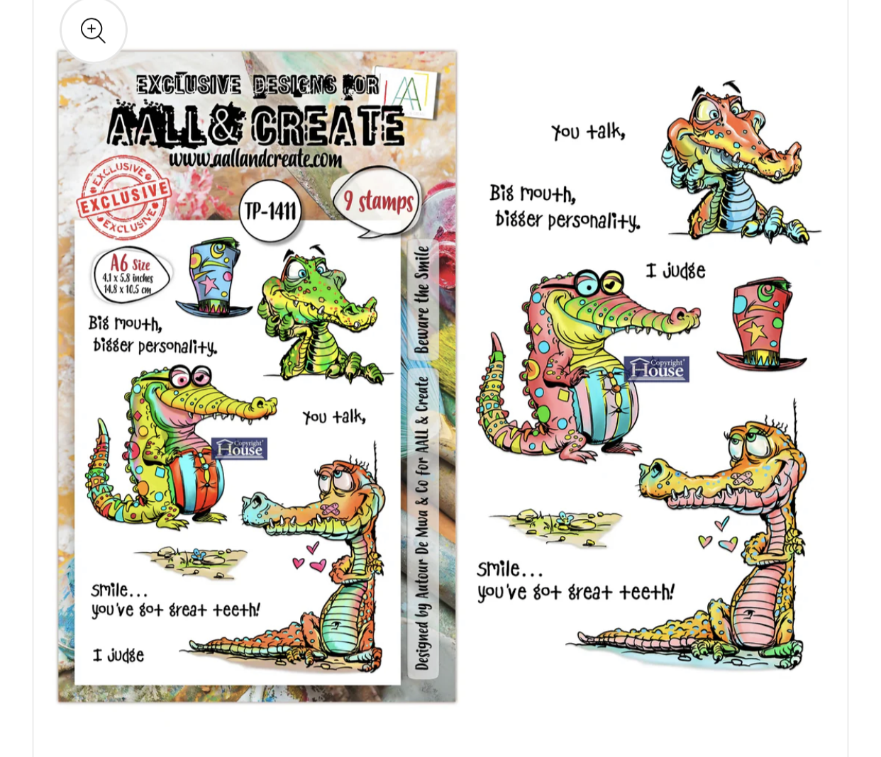 AALL & Create Stamp Beware the Smile 1411