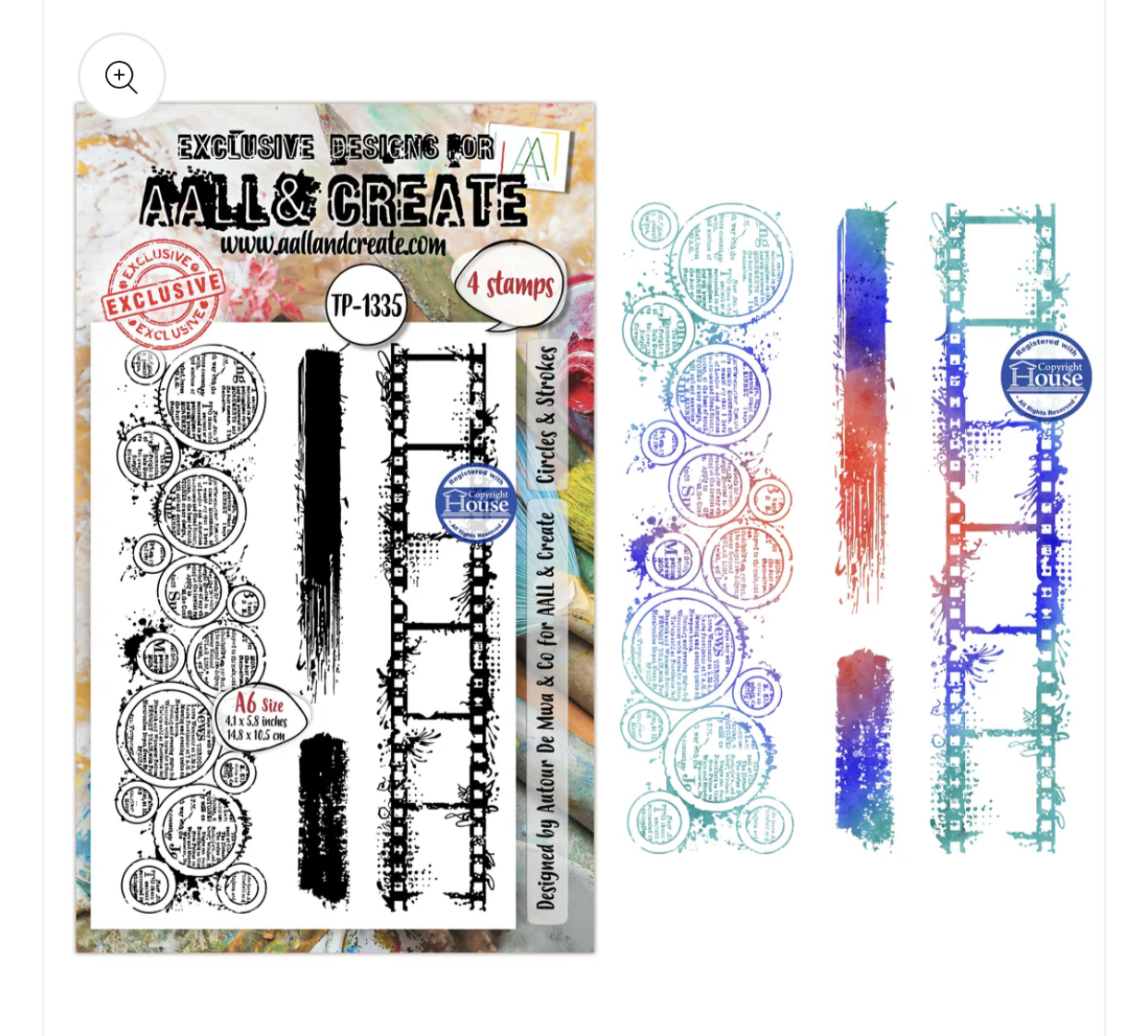 AALL & Create Stamp Circles and Strokes 1335
