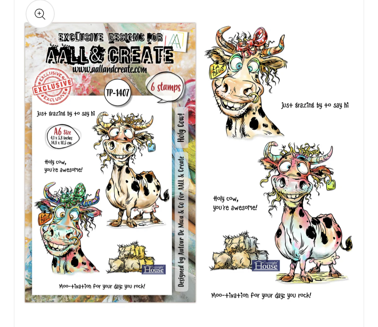 AALL & Create Stamp Holy Cow 1407
