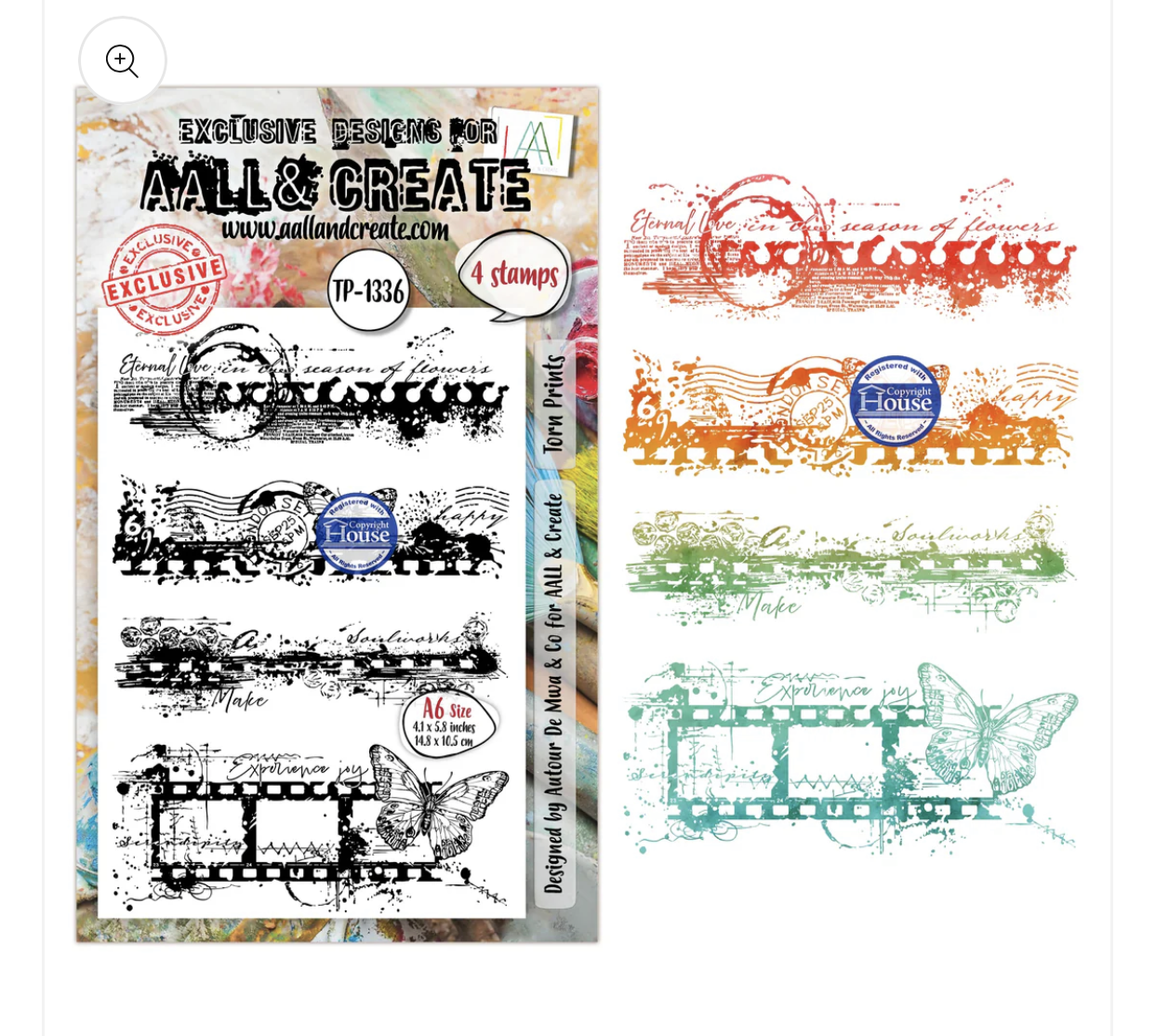 AALL & Create Stamp Torn Prints 1336