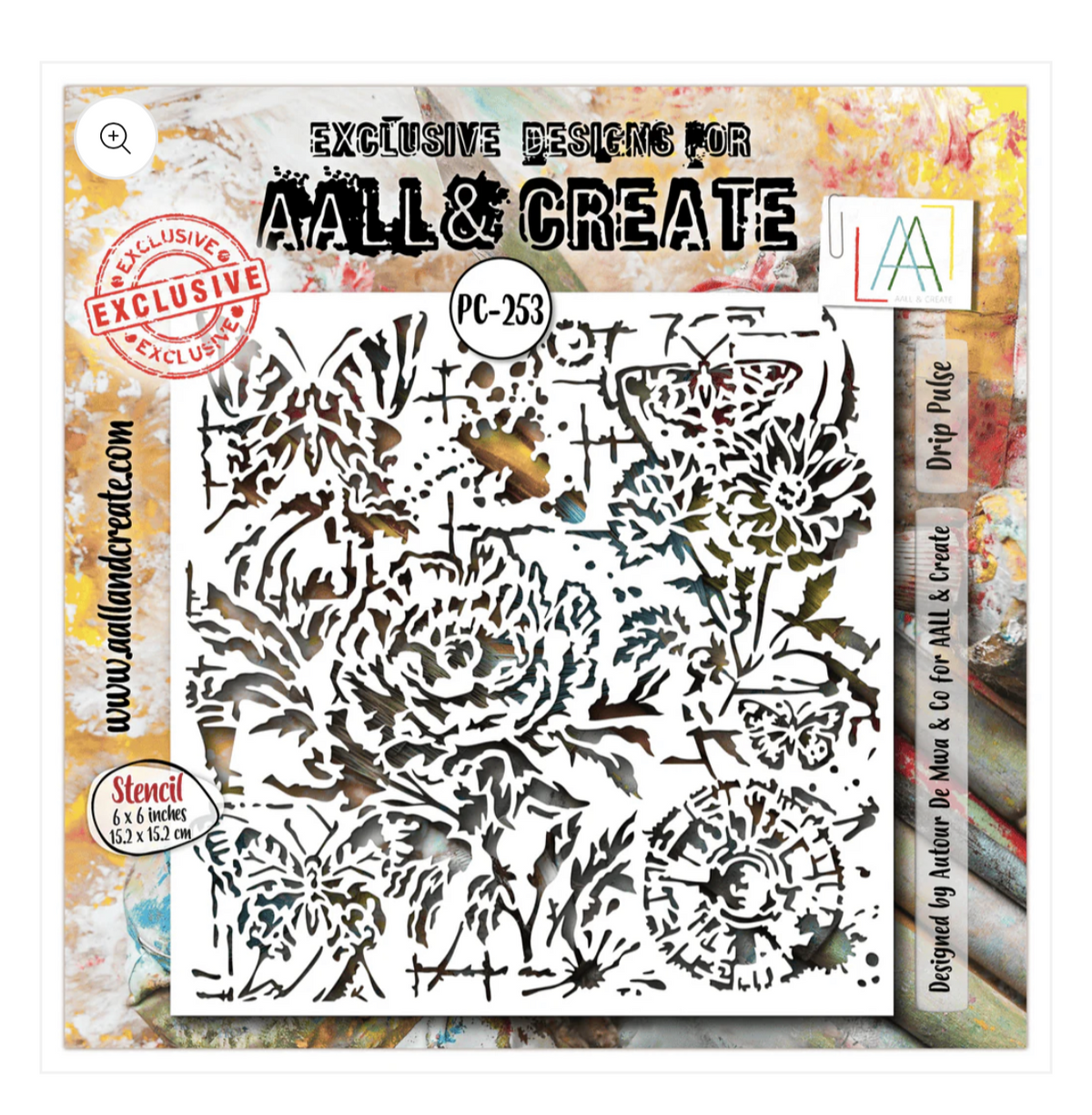 AALL & Create Stencil - Drip Pulse 253