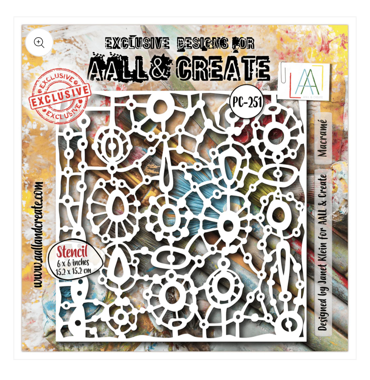AALL & Create Stencil - Macrame 251