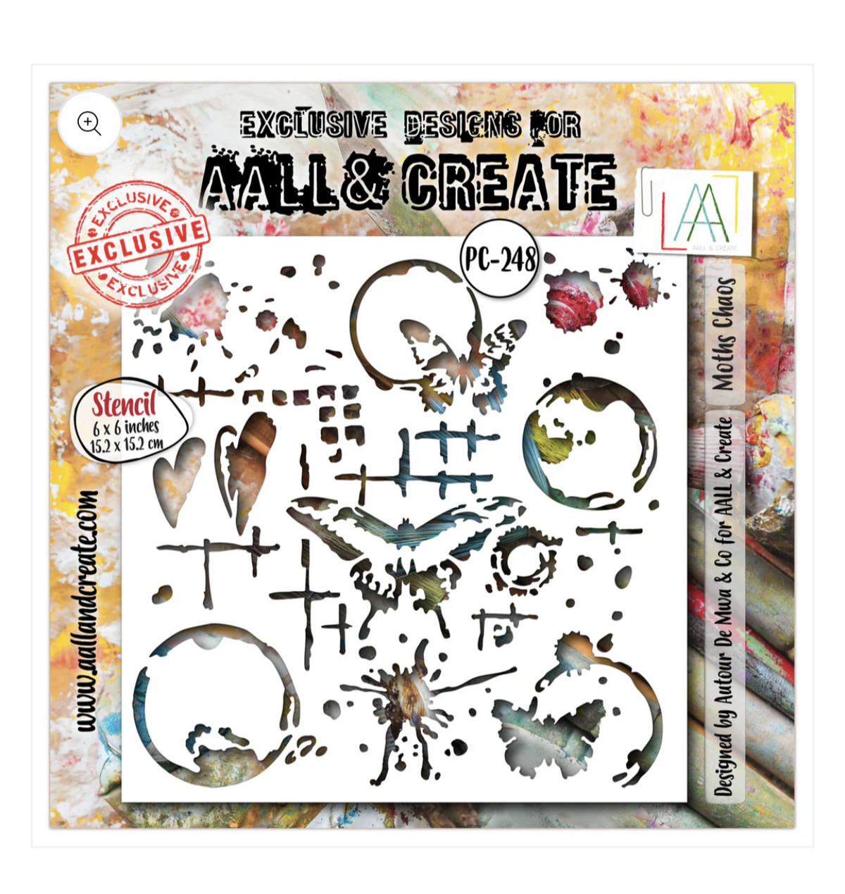 AALL & Create Stencil - Moth's Chaos 248