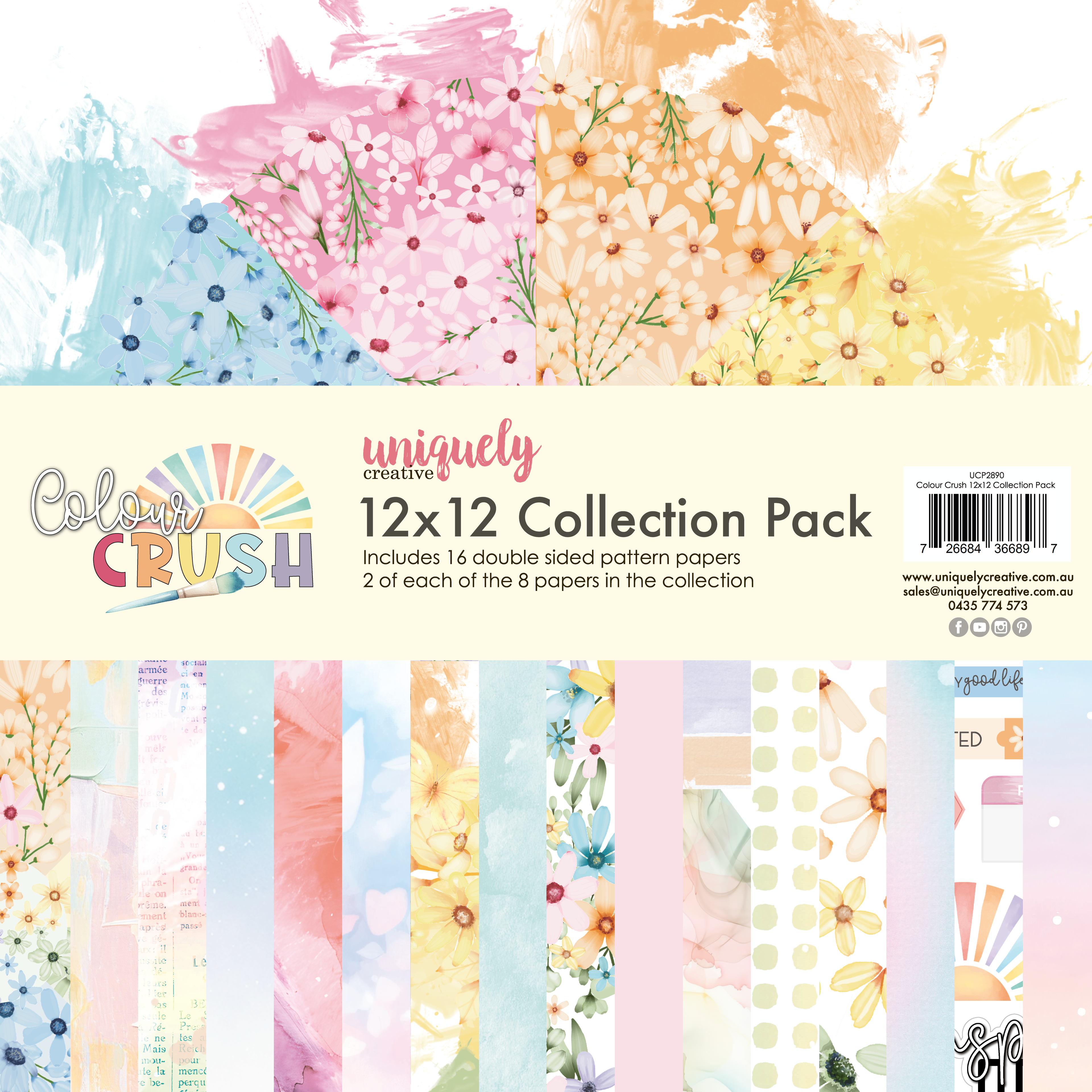 UC 12x12 Paper Pack - Colour Crush