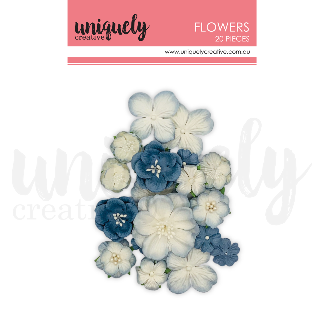 UC Dusty Blue Flowers