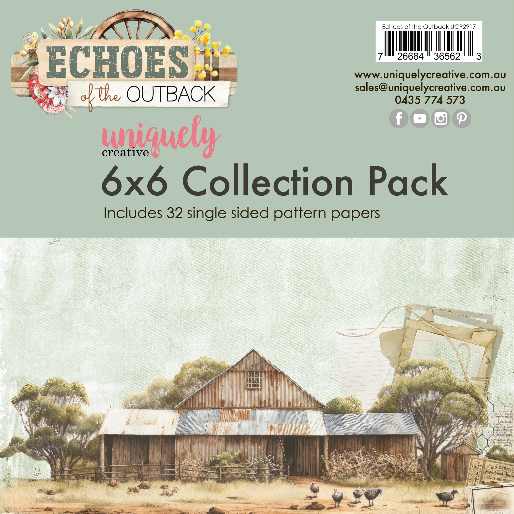 UC Echoes of the Outback 6 x 6 Collection Pack