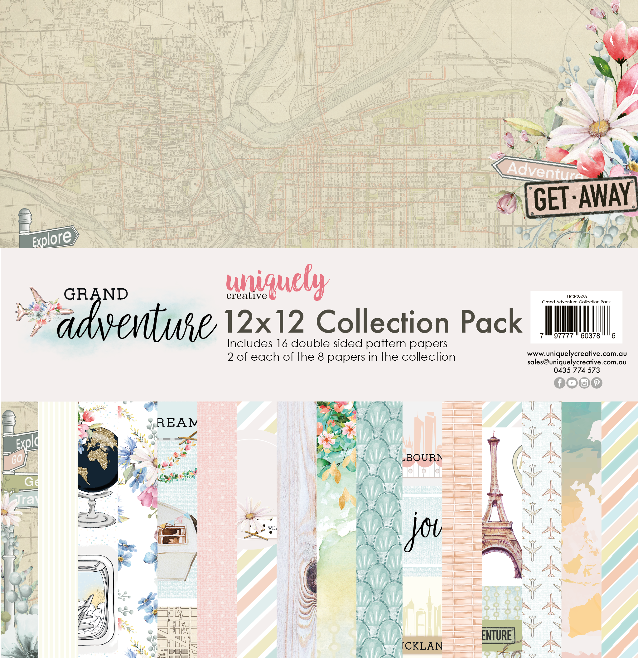 UC 12x12 Paper Pack - Grand Adventures