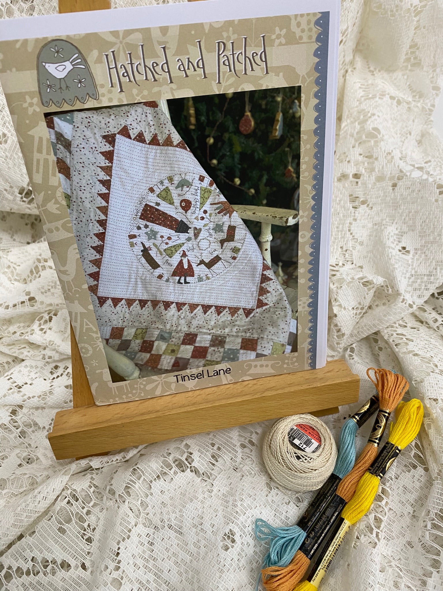 Hatched and Patched Tinsel Lane Pattern