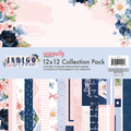 UC 12x12 Paper Pack - Indigo Bloom