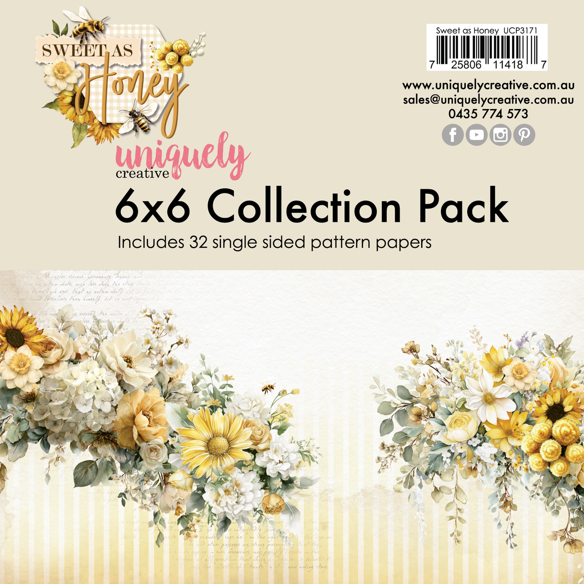 UC Sweet as Honey 6 x 6 Collection Pack