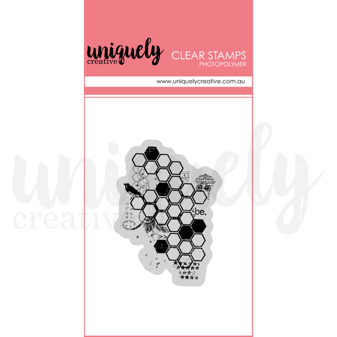 UC Botanical Honeycomb Photopolymer Stamp