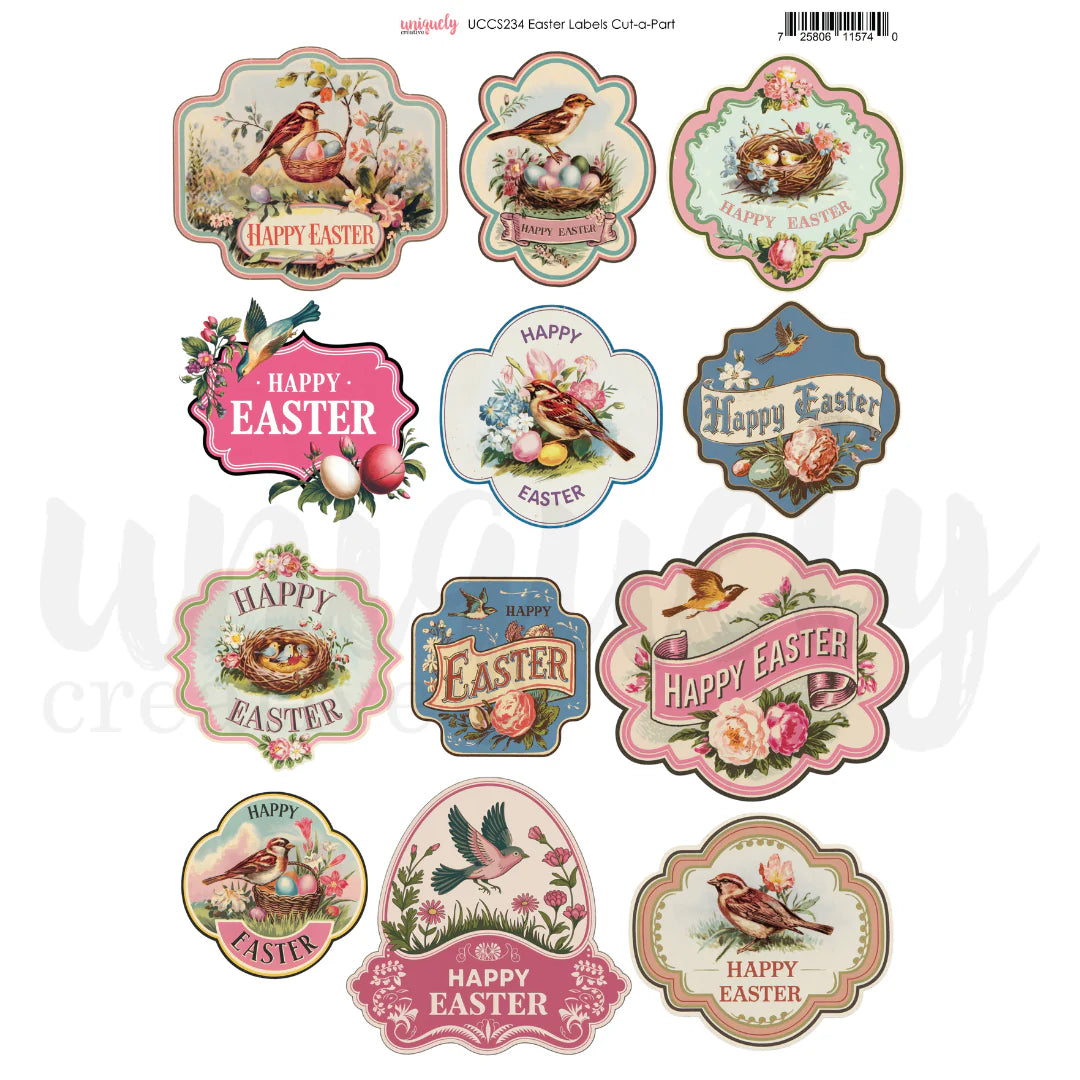 UC Easter Labels Cut-a-Part Sheet