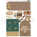 UC Father's Day Art Deco Card Making Elements Cut-a-Part Sheet