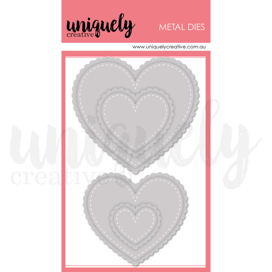 UC Stitched Nesting and Scalloped Hearts Die