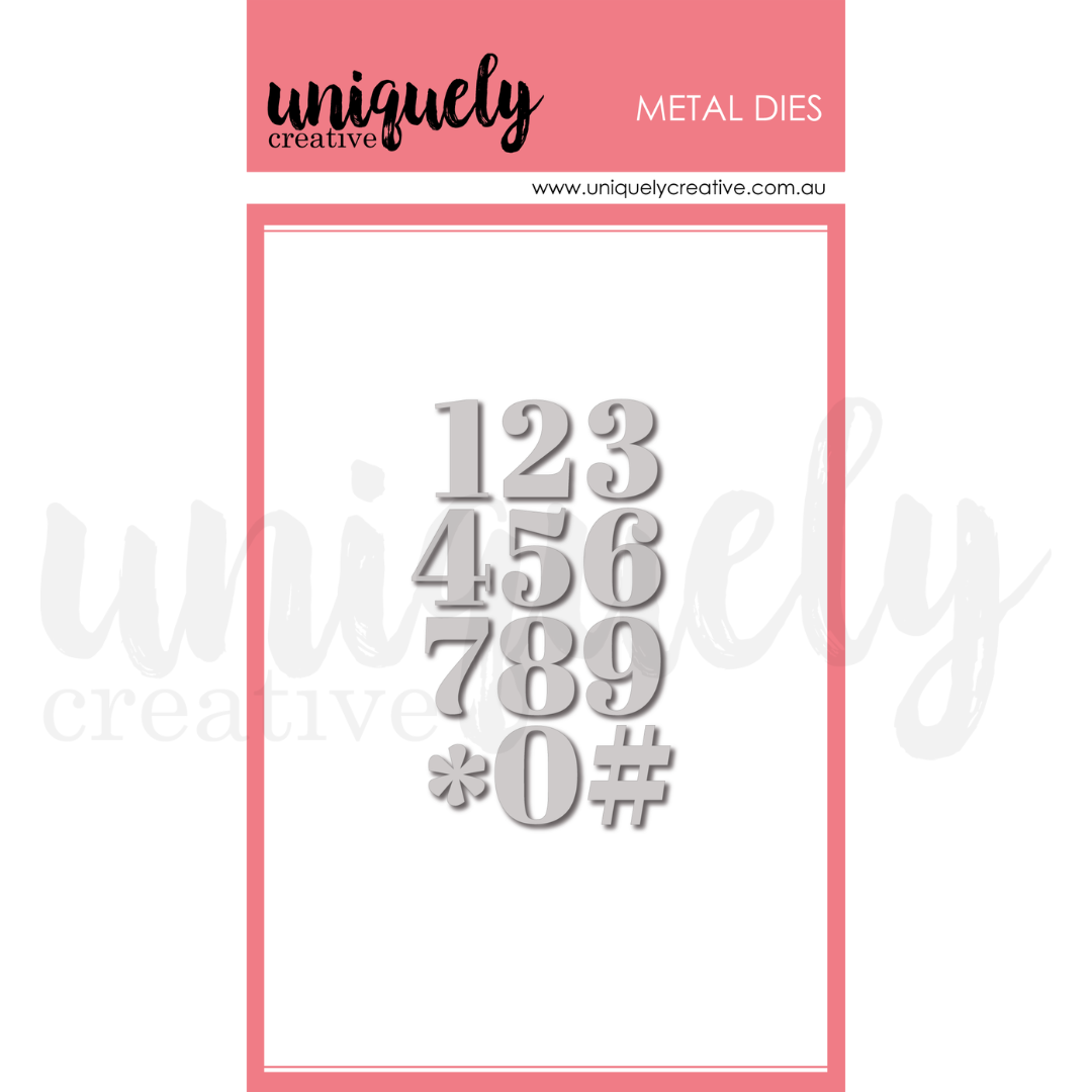 UC Serif Number Die