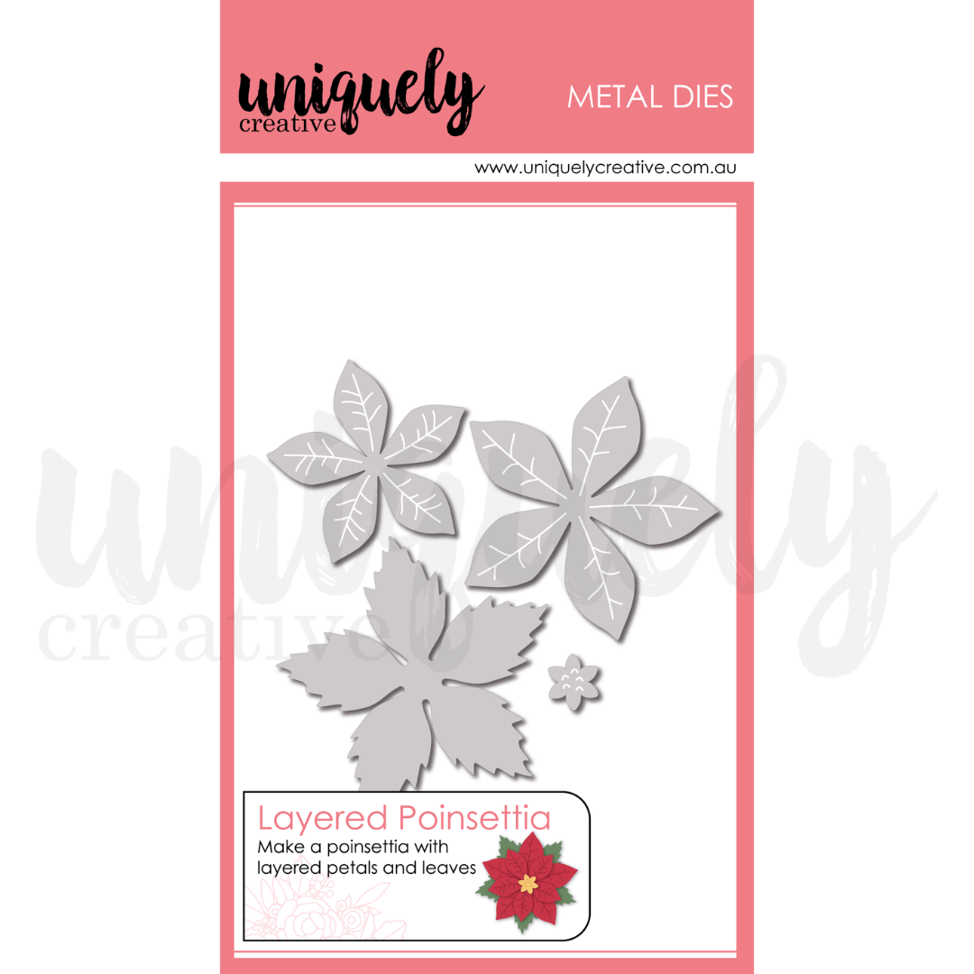 UC Layered Poinsettia Die