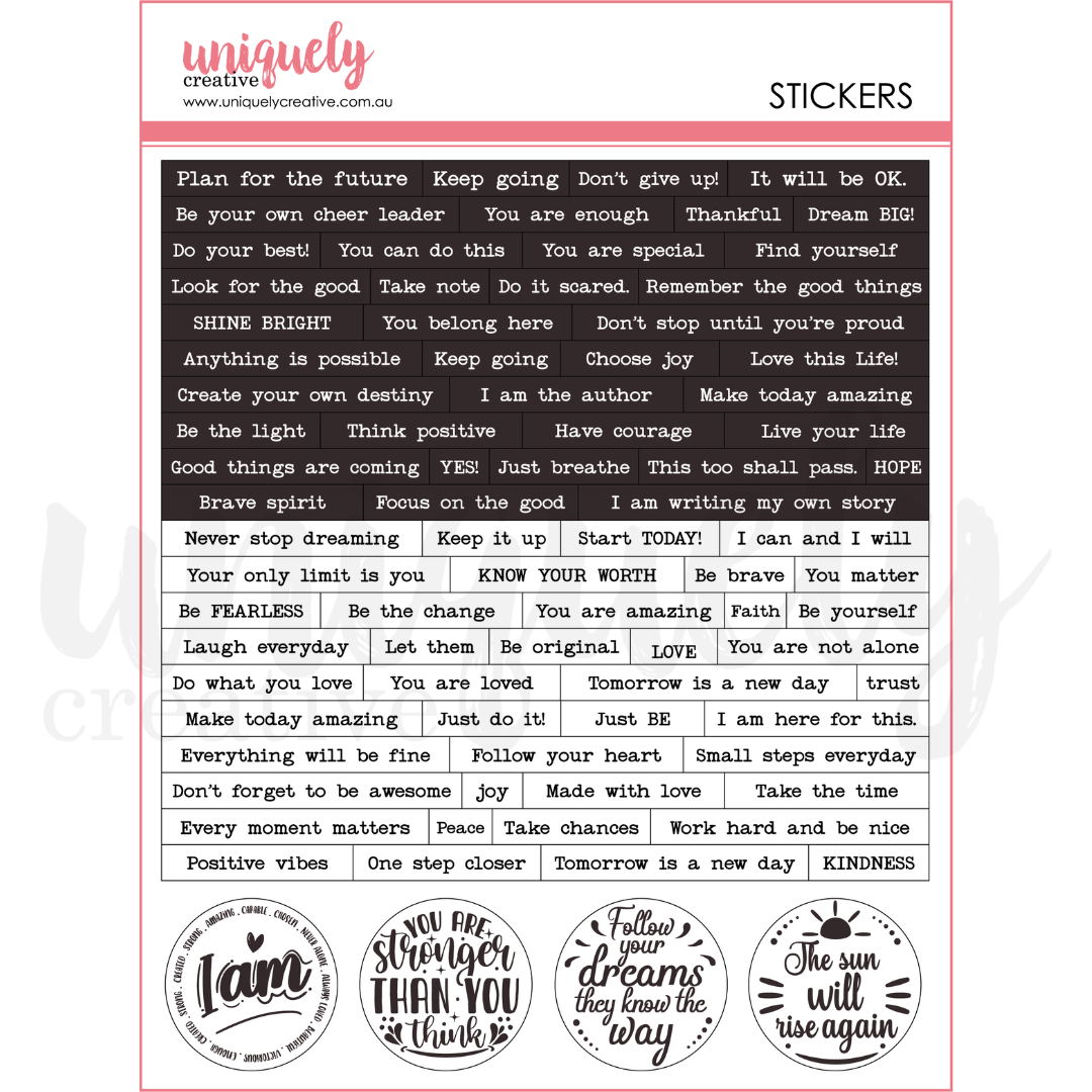 UC Heart and Soul Journal Stickers