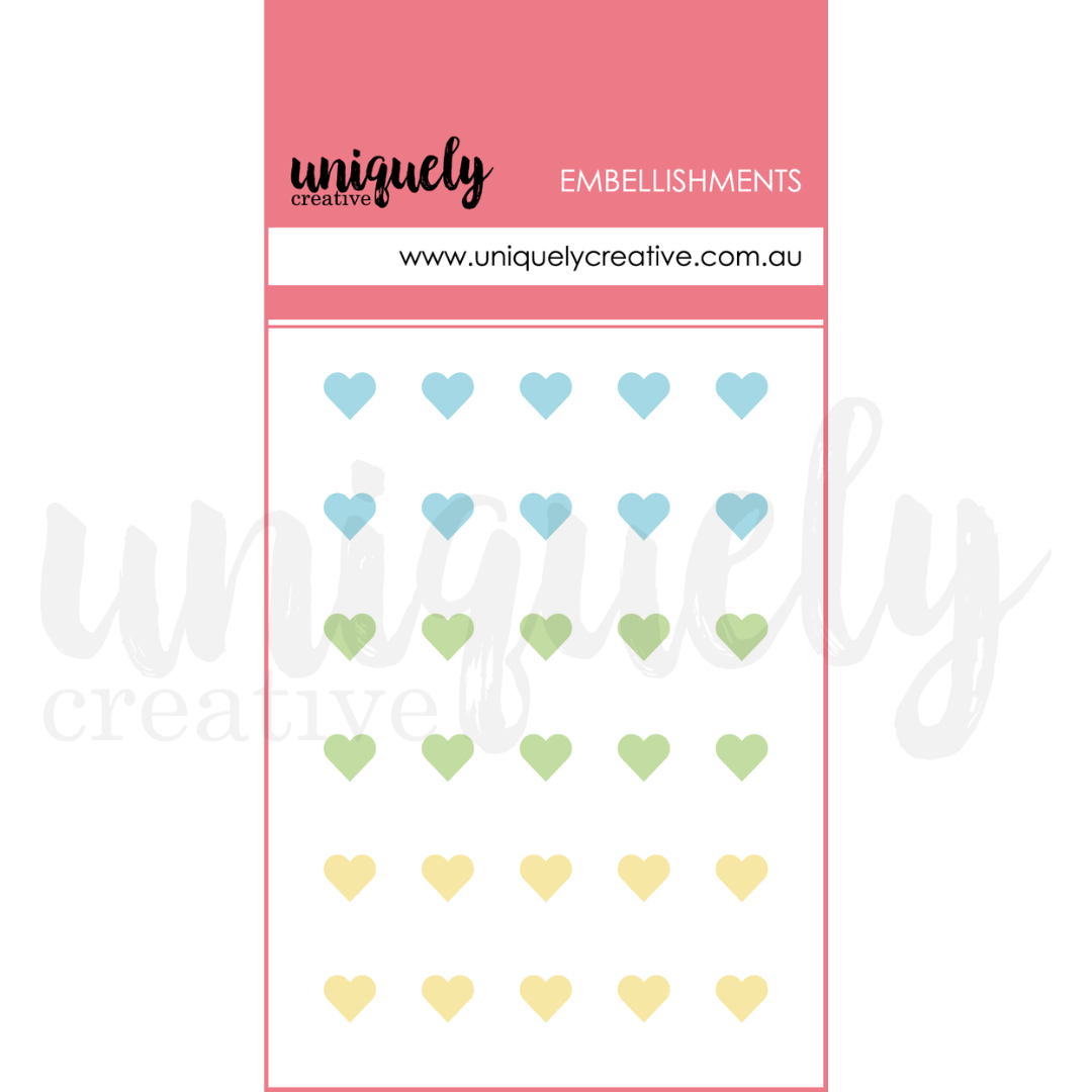 UC Dewdrop Heart Stickers - Luminous