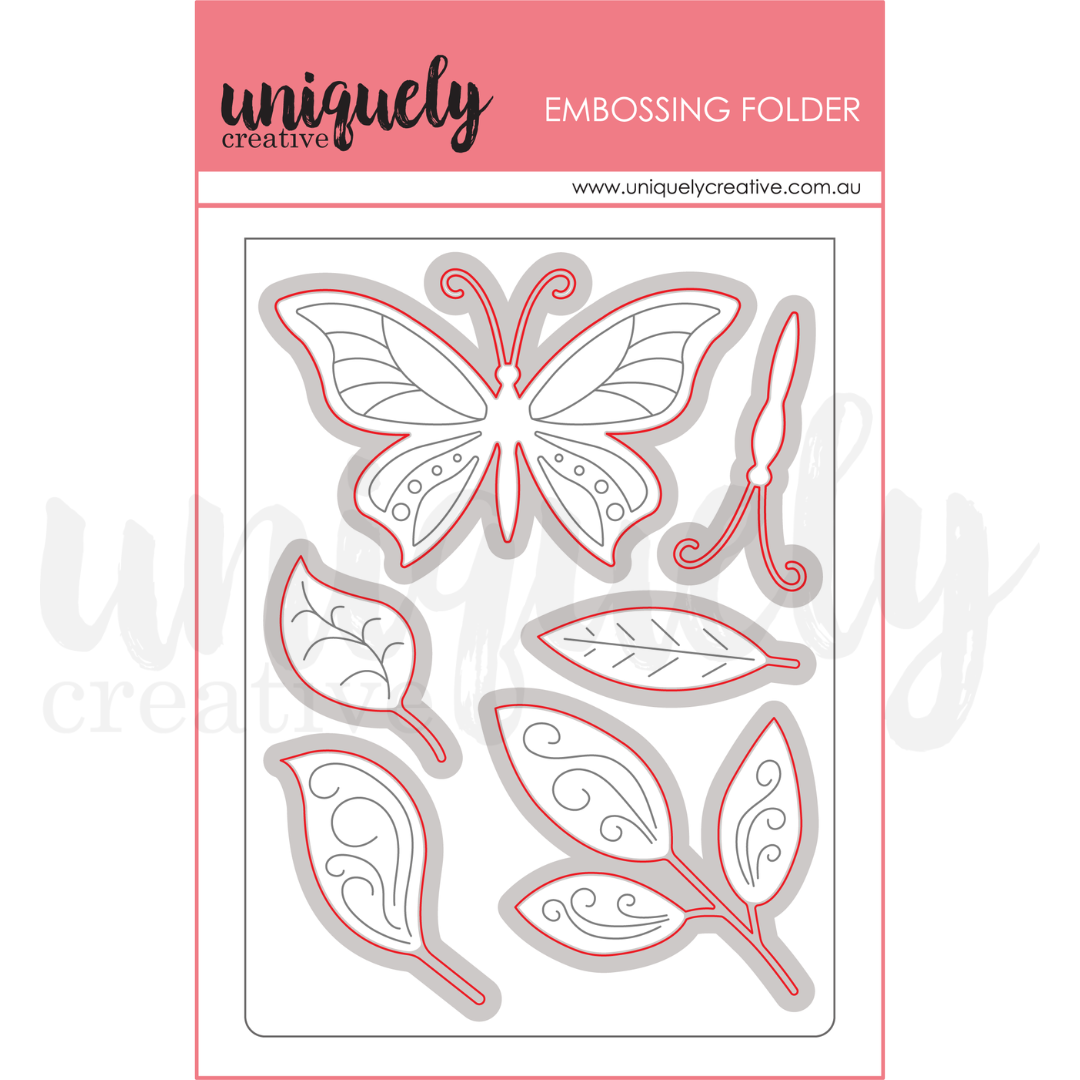 UC Butterfly Breeze Cut and Emboss Die
