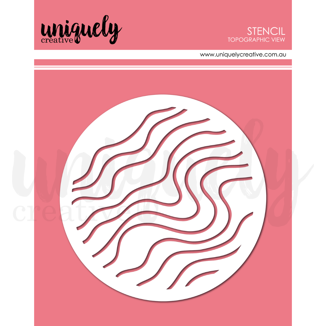 UC Topographic View Stencil