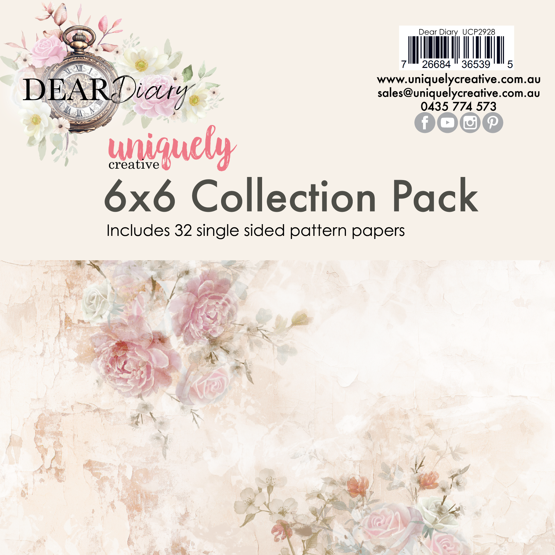 UC Dear Diary 6 x 6 Collection Pack