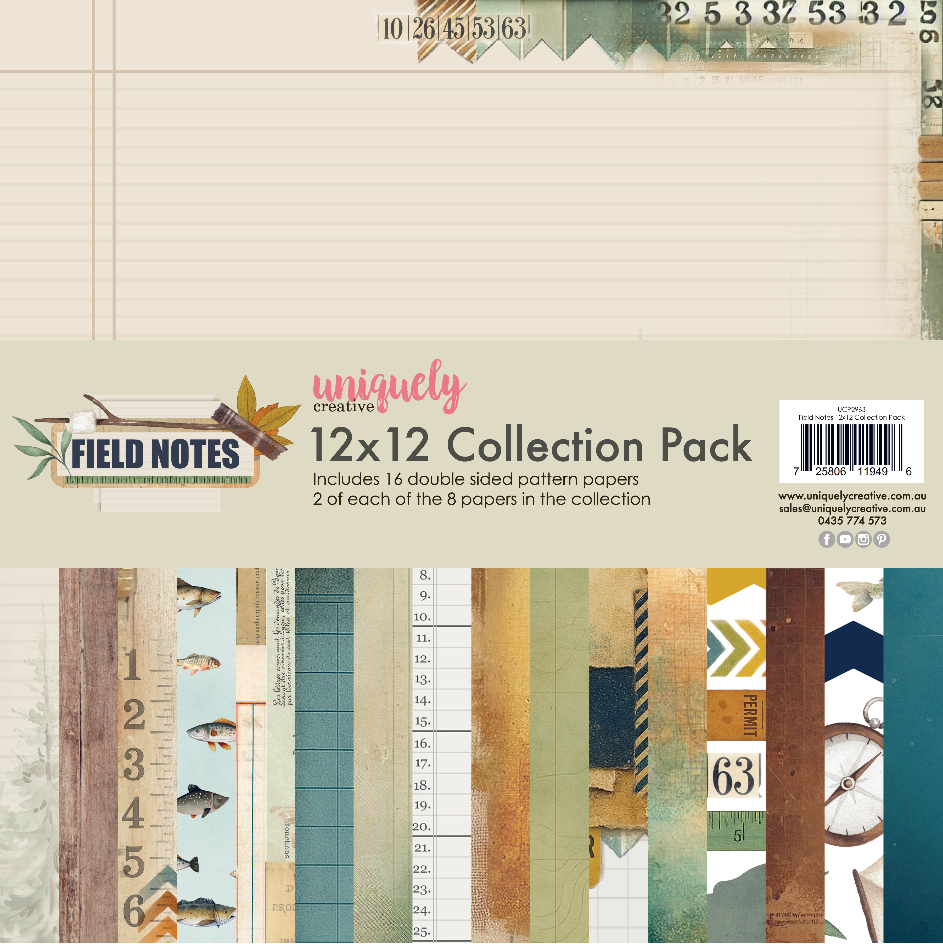 UC 12x12 Paper Pack - Field Notes