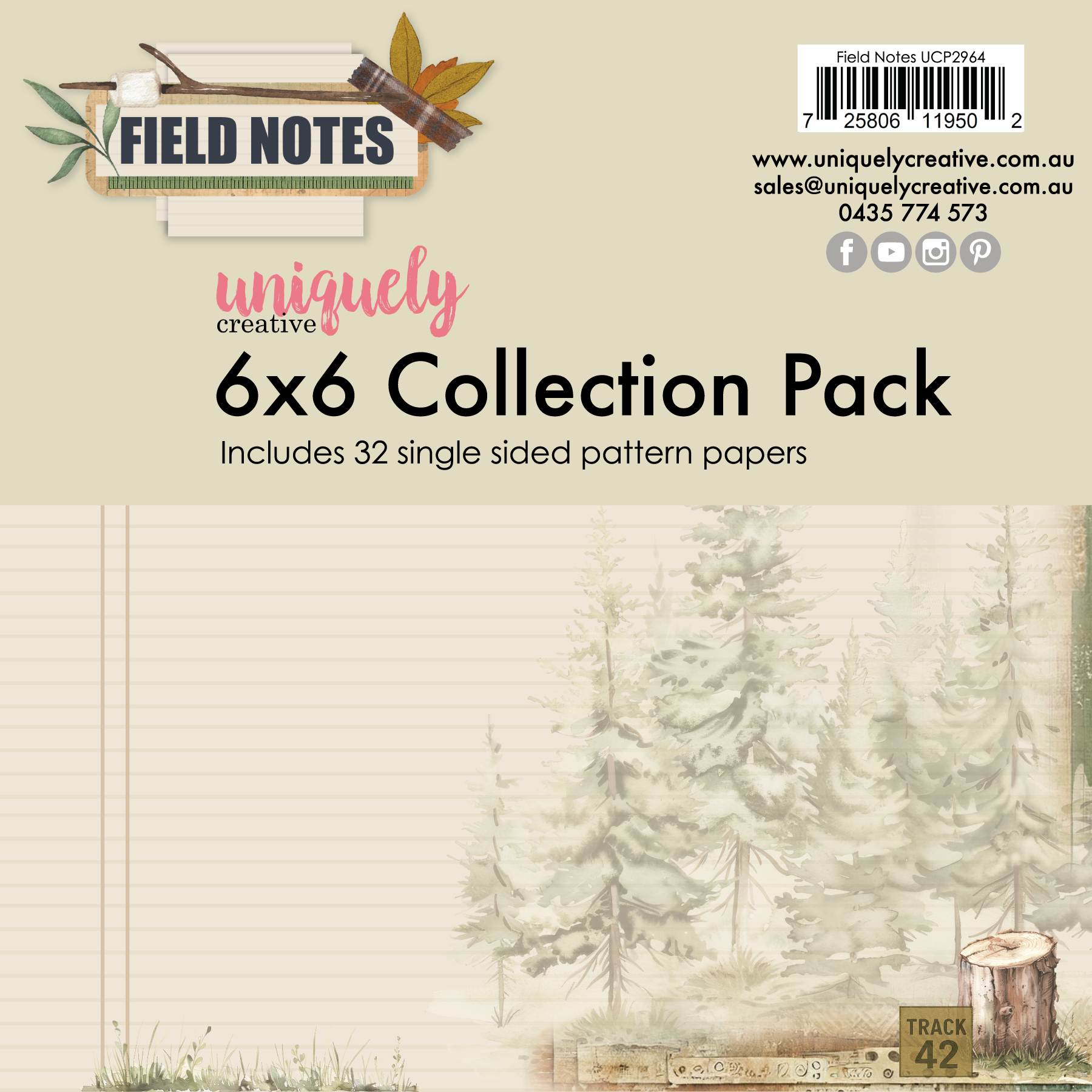 UC Field Notes 6 x 6 Collection Pack
