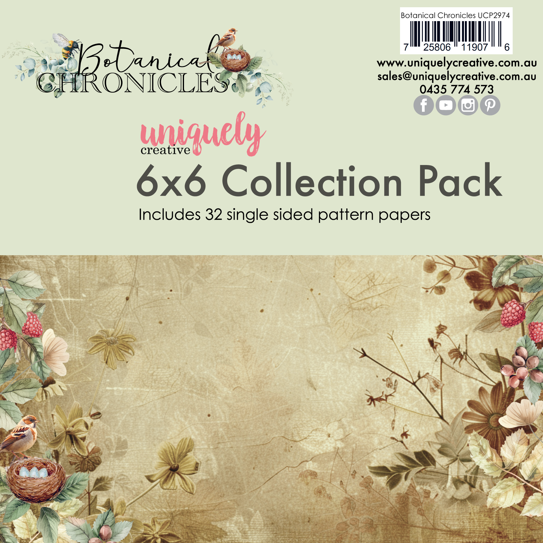 UC Botanical Chronicals 6 x 6 Collection Pack