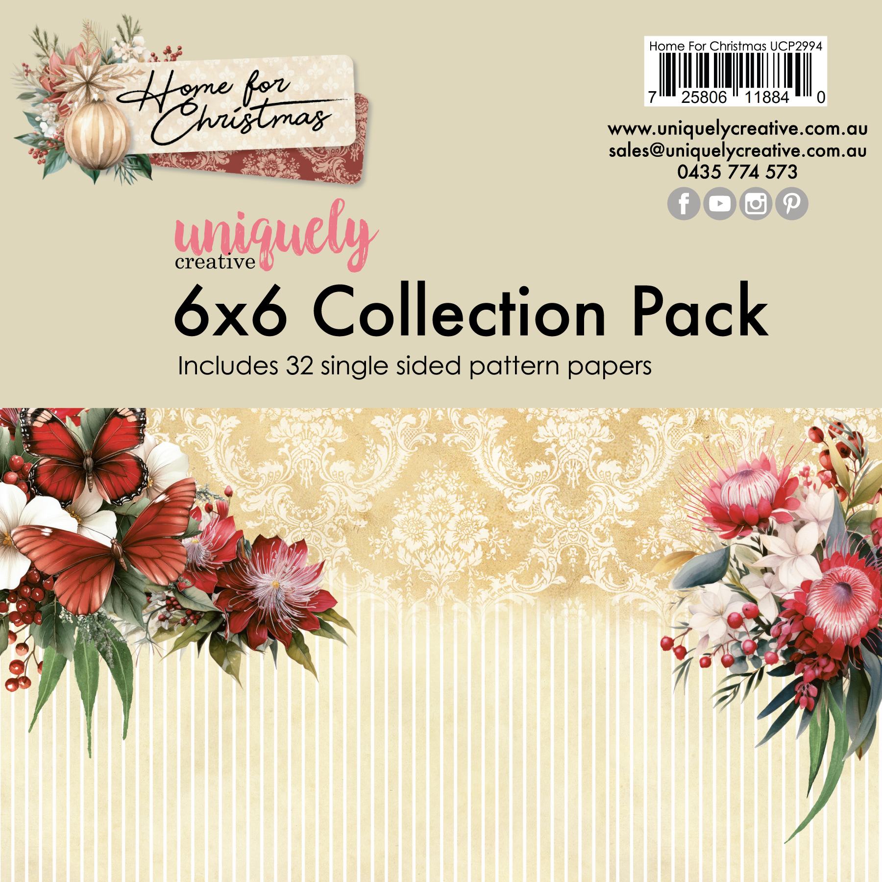 UC Home for Christmas 6 x 6 Collection Pack