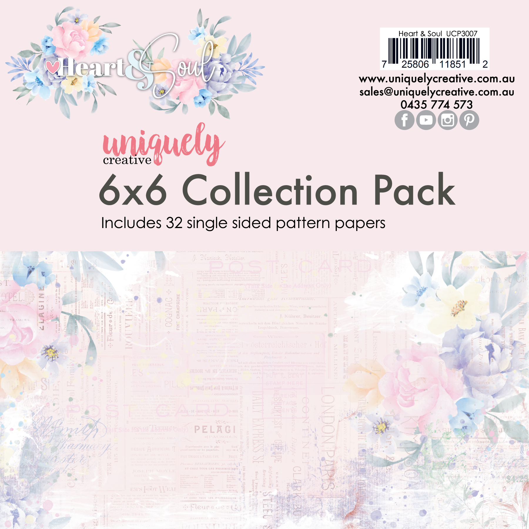 UC Heart and Soul 6 x 6 Collection Pack