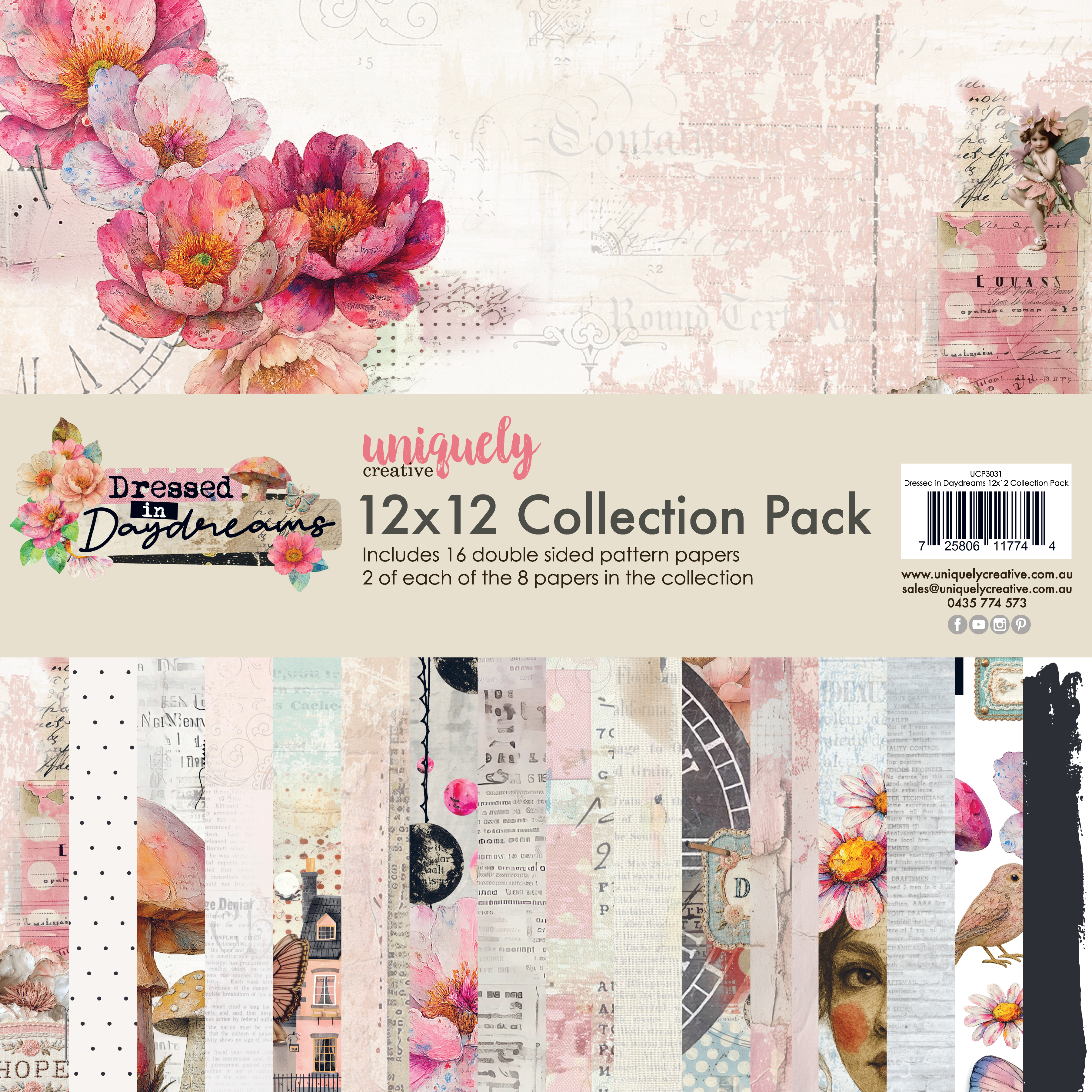 UC 12x12 Paper Pack - Dressed in Daydreams