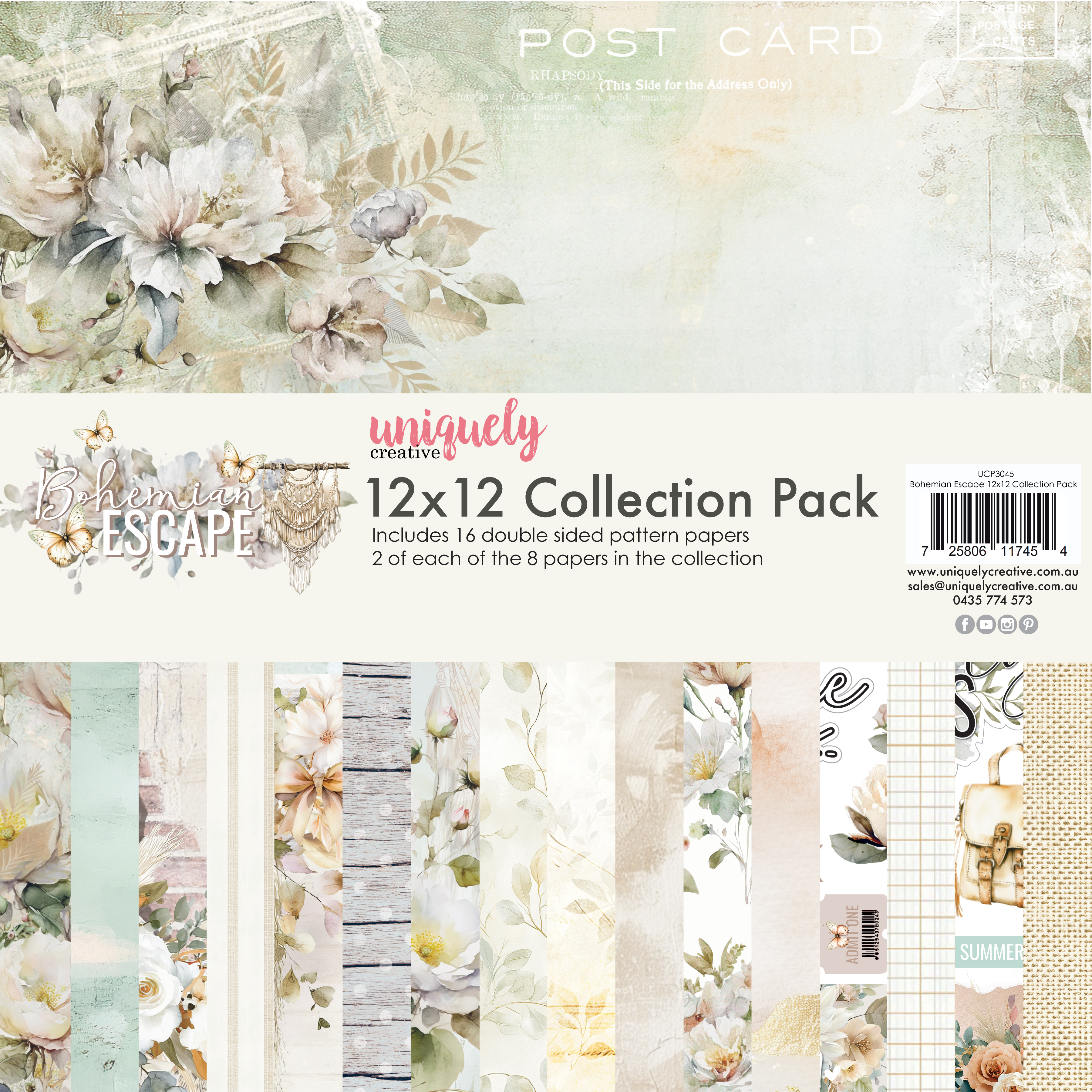 UC 12x12 Paper Pack - Bohemian Escape