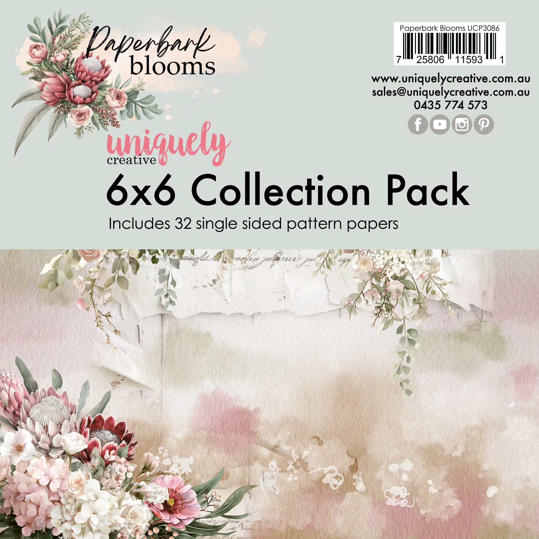 UC Paperbark Blooms 6 x 6 Collection Pack
