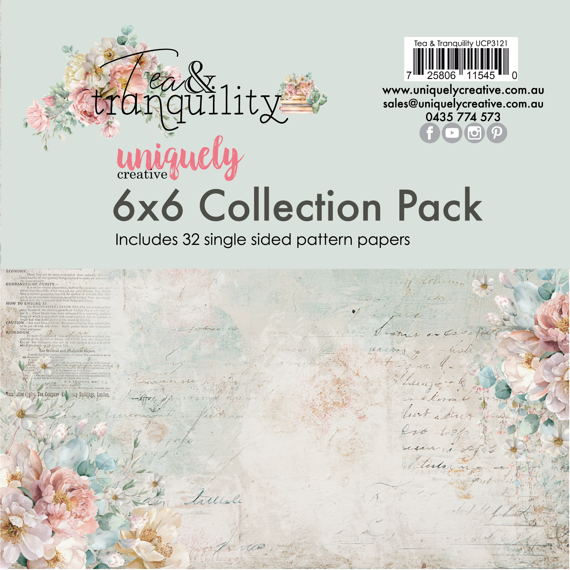 UC Tea and Tranquility 6 x 6 Collection Pack