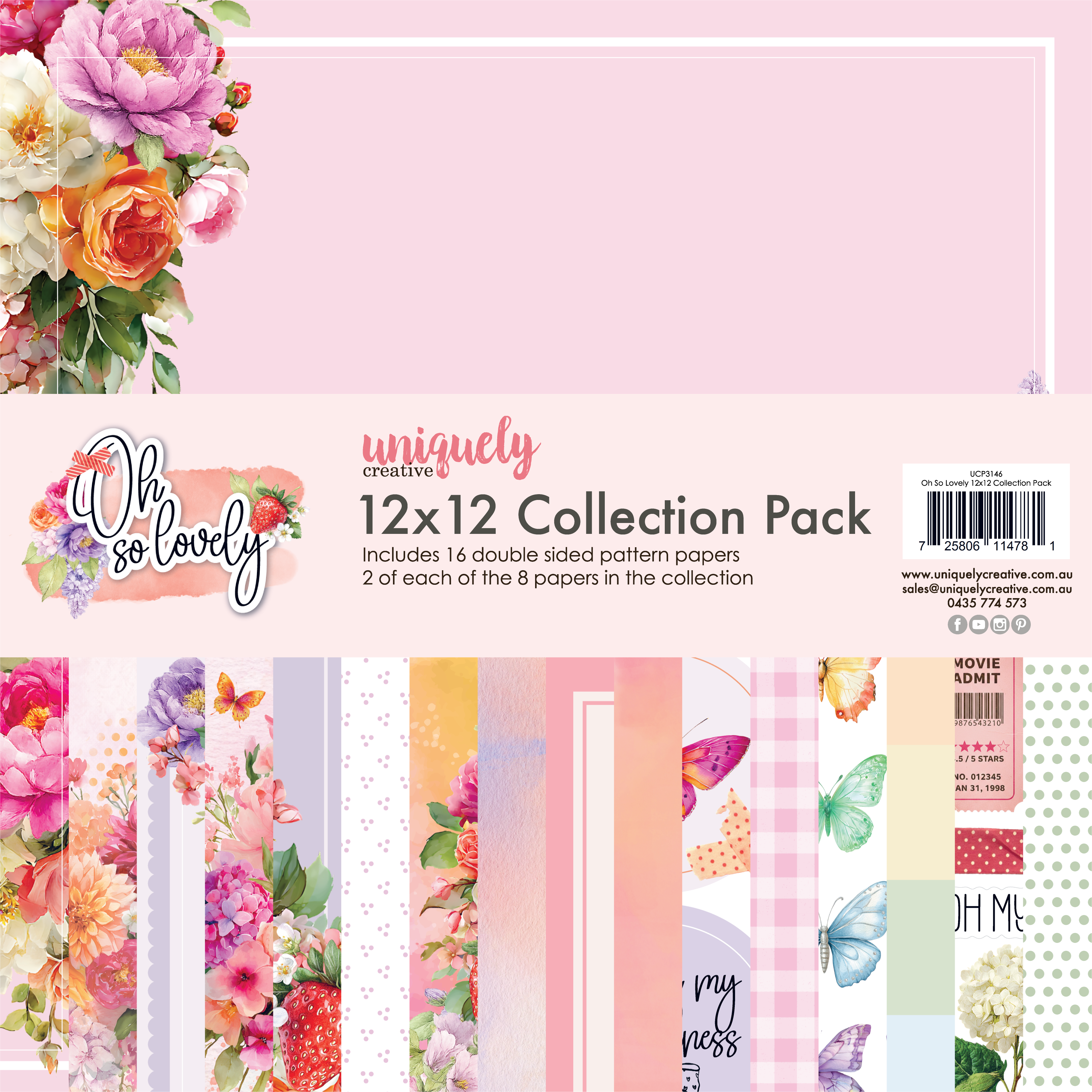 UC 12x12 Paper Pack - Oh So Lovely