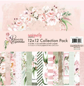 UC 12x12 Paper Pack - Peonies and Proteas
